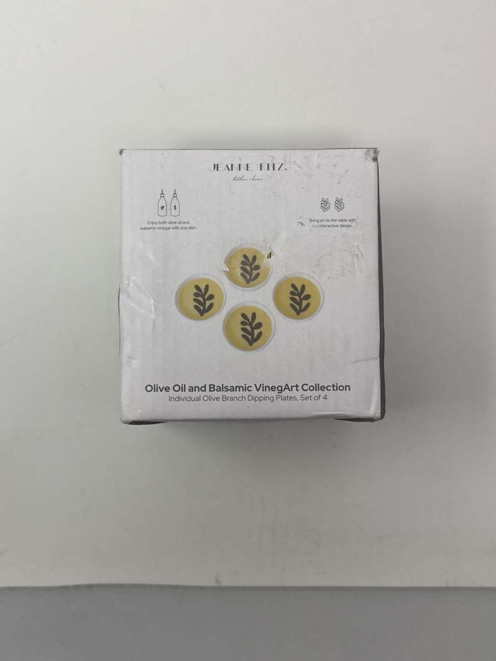 Jeanne Fitz Olive Oil and Balsamic VineArt Collection Individual Olive Branch